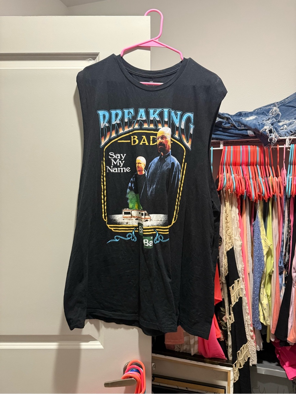 Breaking Bad 'Say My Name' Black Graphic Tank Top